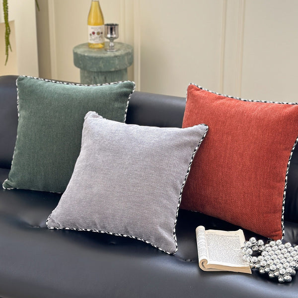 Whipstitch Chenille Cushion