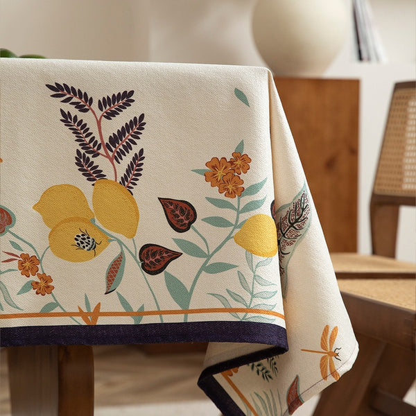 Rainfly Garden Floral Tablecloth