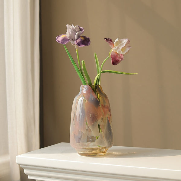 Mystic Glow Glass Vase