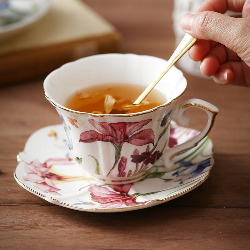 Watercolour Iris Teacup Set