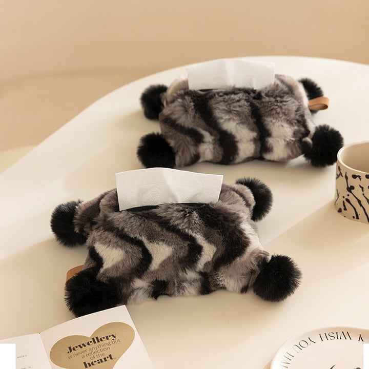Cozy Fur Tissue Bag