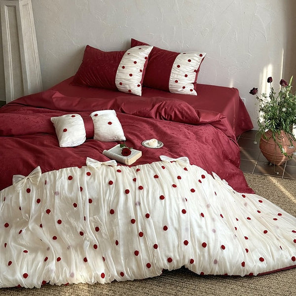 Polka & Bow Bedding Set