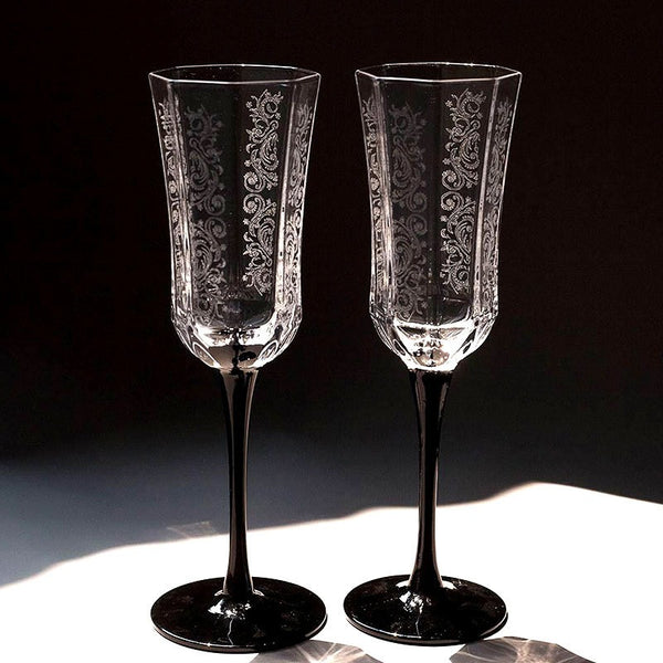 Lisbon Midnight Wine Glass Set