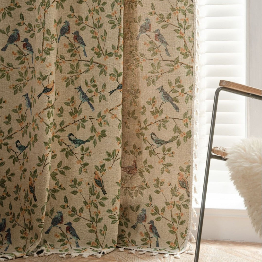 Singing Bird Tassel Curtain