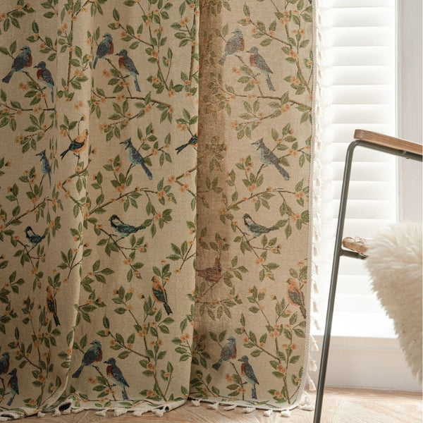 Singing Bird Tassel Curtain