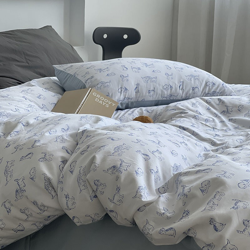 Lazy Kitty Bedding Set