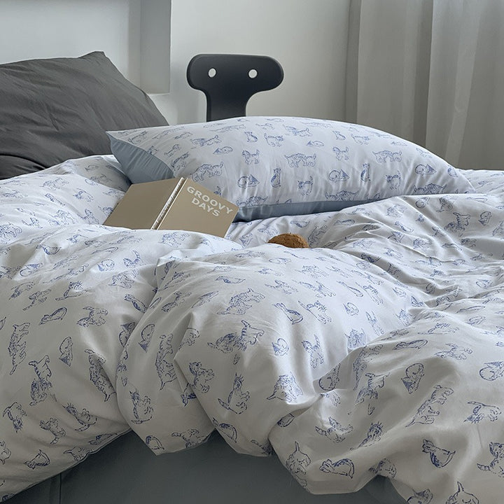 Lazy Kitty Bedding Set