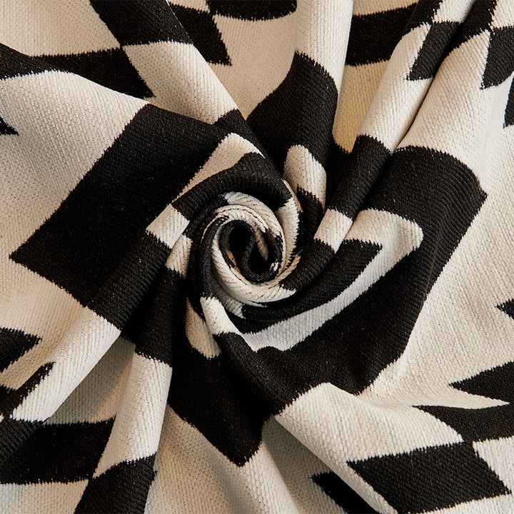 Monochrome Tribal Sofa Cover