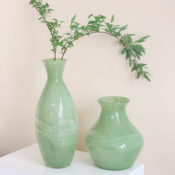 Green Zen Glass Vase