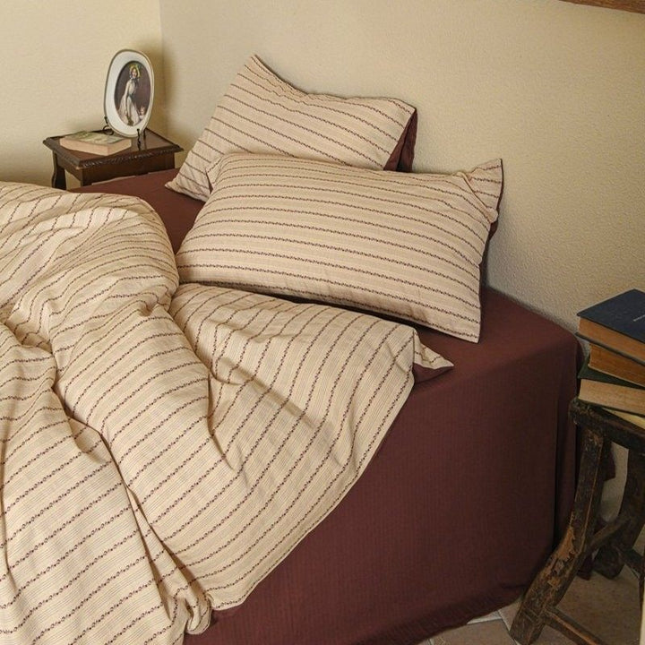 Cosy Farmhouse Stripe Bedding Set
