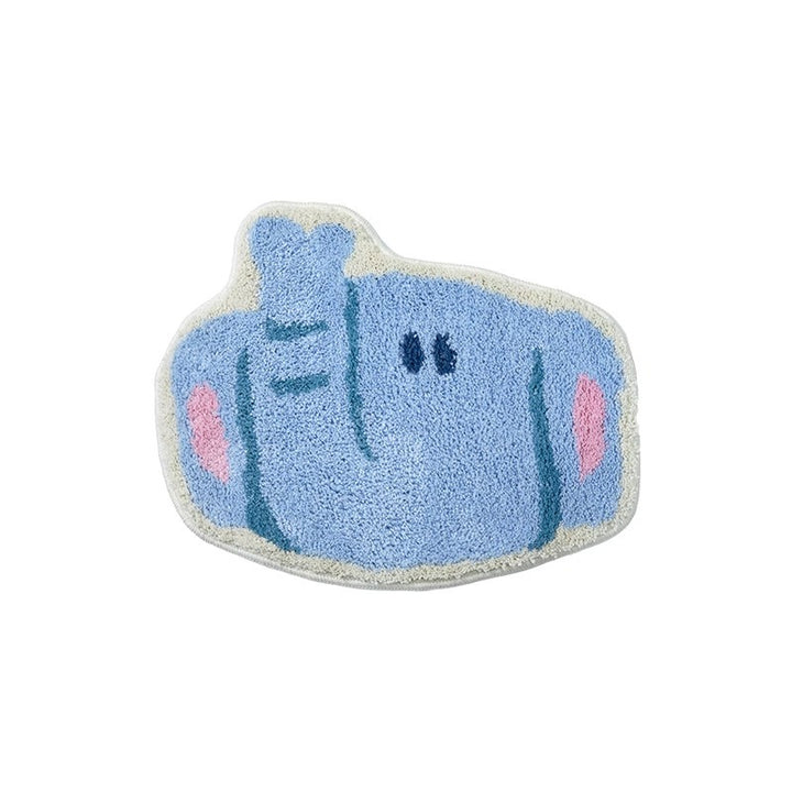 Blue Elephant Bath Mat