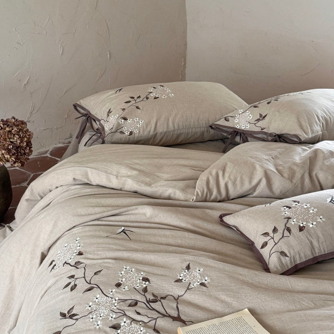 Garden Dawn Linen Cotton Bedding Set