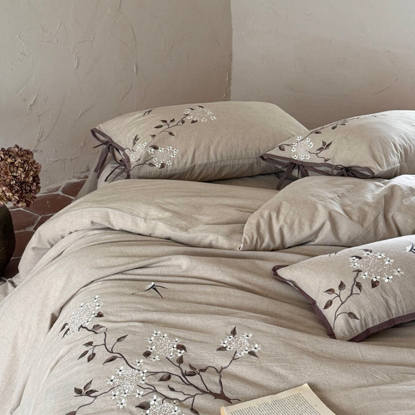 Garden Dawn Linen Cotton Bedding Set