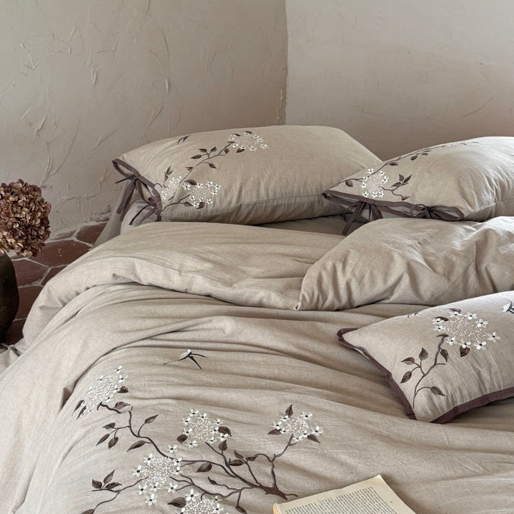 Garden Dawn Linen Cotton Bedding Set