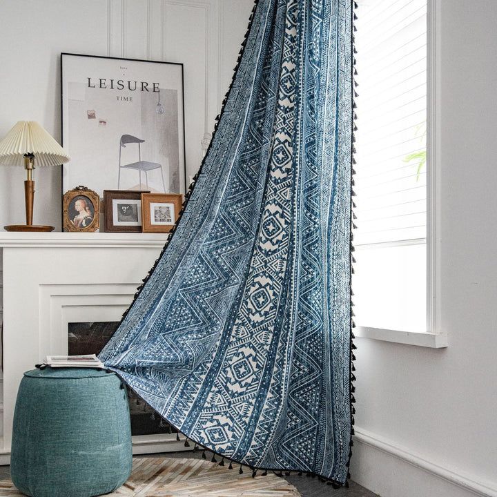 Ocean Tribe Tassel Curtain