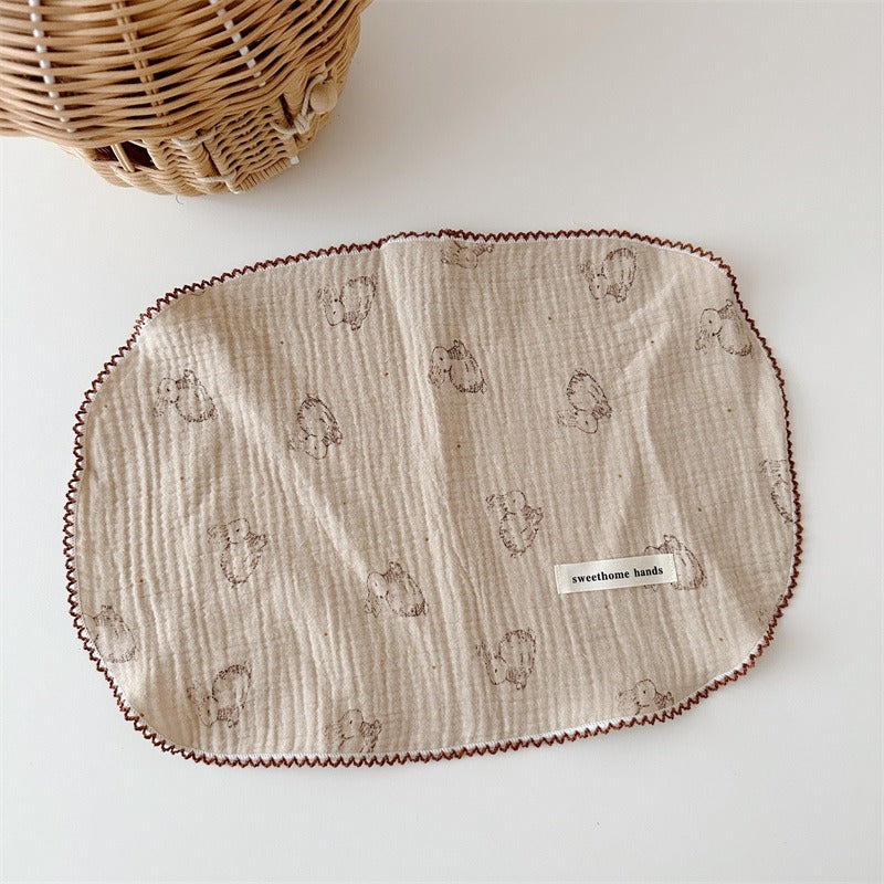 Storybook Zoo Burp Cloth Set