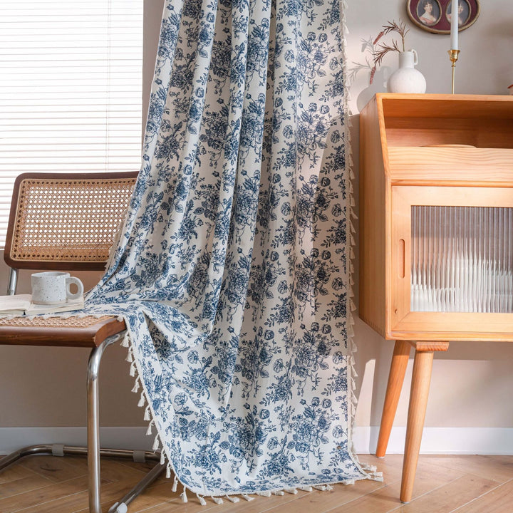 Blue Dream Tassel Curtain