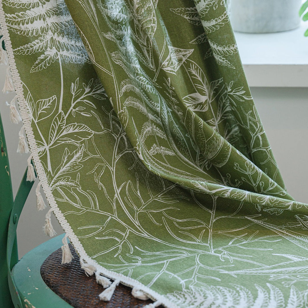 Leaves Magic Tassel Curtain