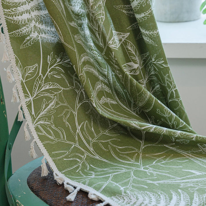 Leaves Magic Tassel Curtain