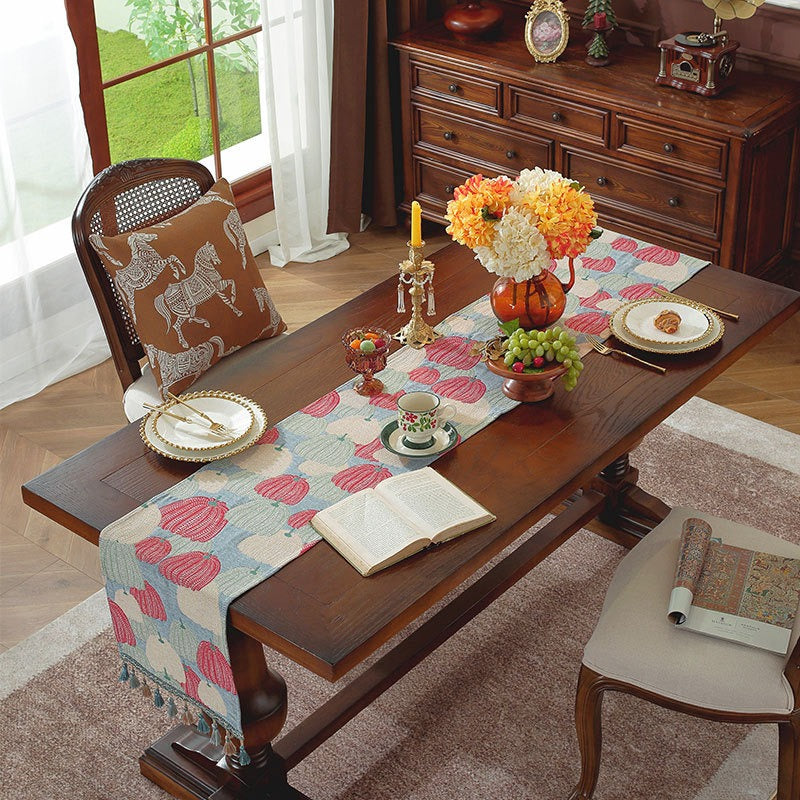 Pumpkin Art Table Runner