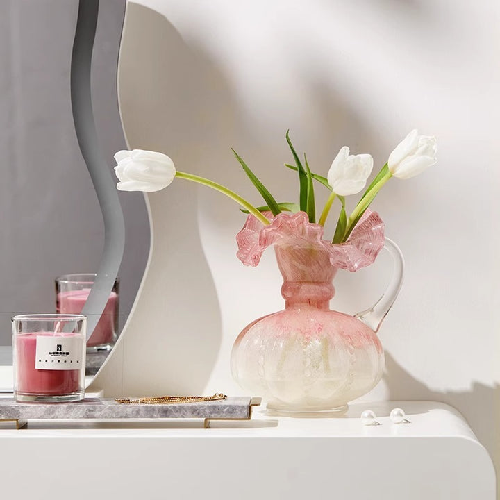 Lumina Pink Glass Vase