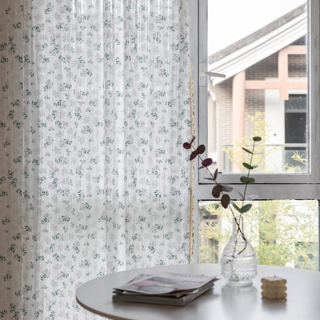 Fresh Grass Tassel Curtain