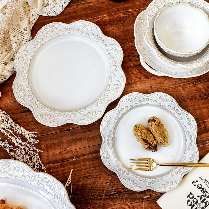 Garland Embossed Ceramic Dining Collection