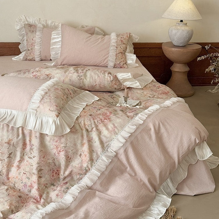 French Countryside Rose Bedding Set