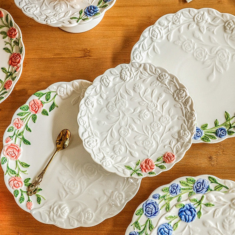 Floral Dream Rose Plate
