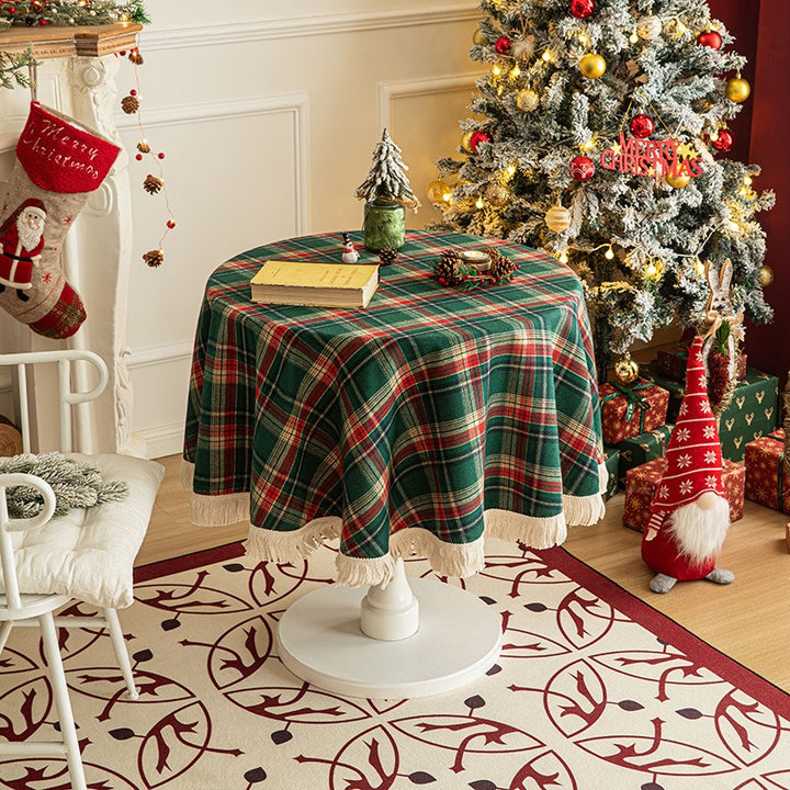 Tartan Tassel Tablecloth