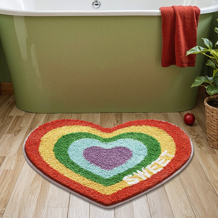 Sweet Rainbow Bath Mat