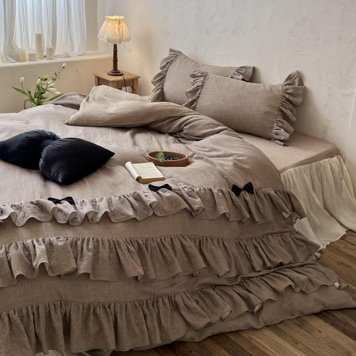 Vintage Cocoa Milk Bedding Set