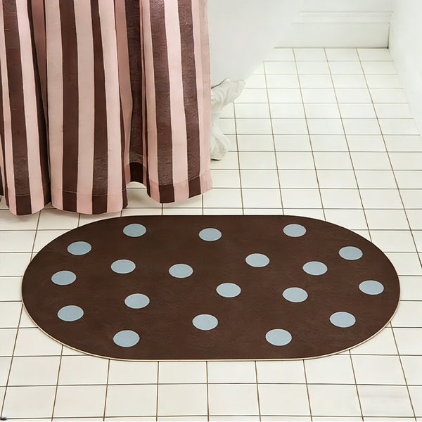 Mint Chip Dot Bath Mat