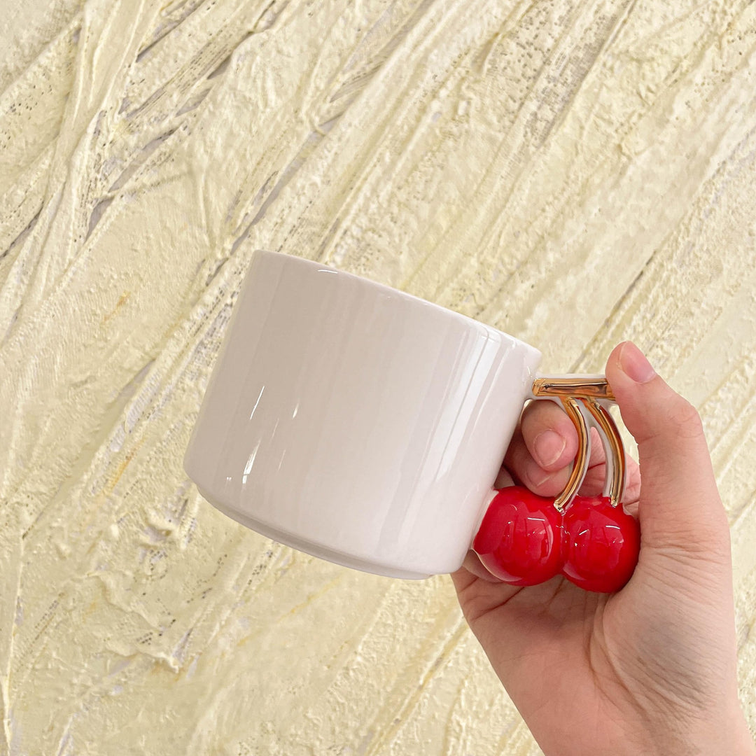 Cherry Pop Handle Mug