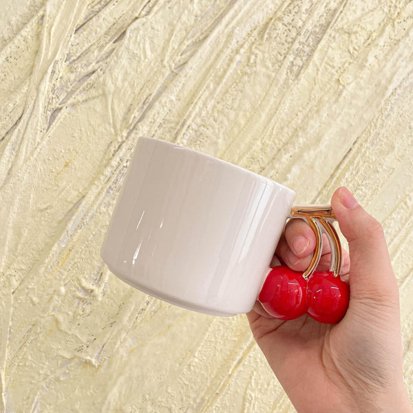 Cherry Pop Handle Mug