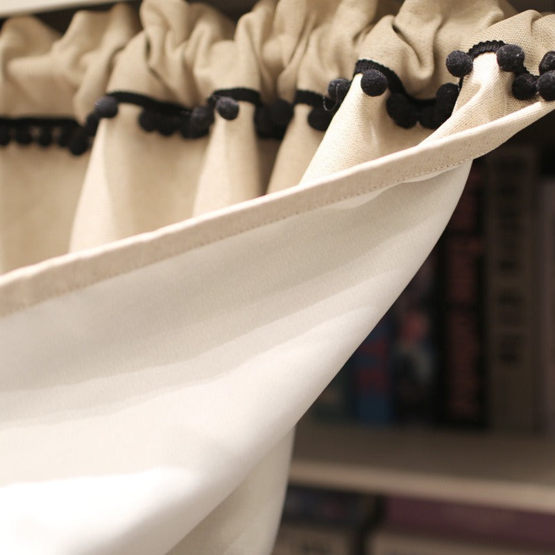 Classical Beige Cabinet Curtain