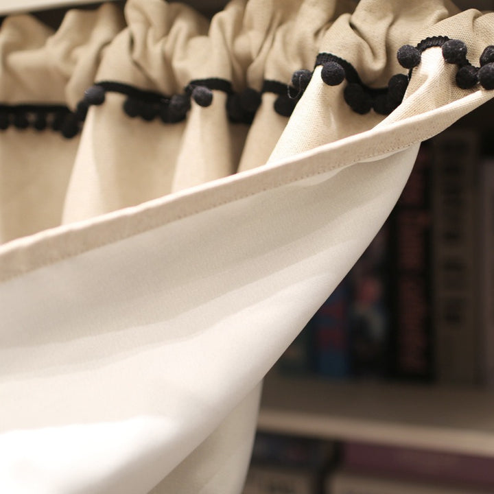 Classical Beige Cabinet Curtain