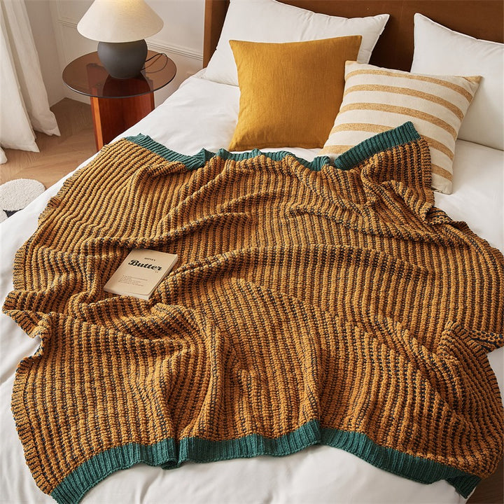 Earthy Contrast Throw