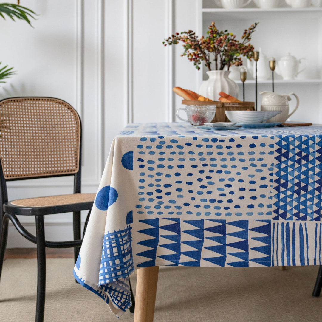 Mediterranean Blue Tablecloth