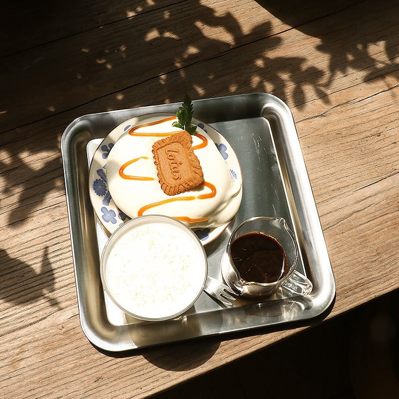 Dessert Time Metal Silver Tray Collection