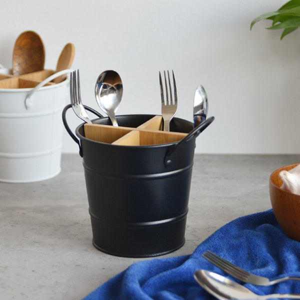 Minimalist Cutlery Storage Bucket