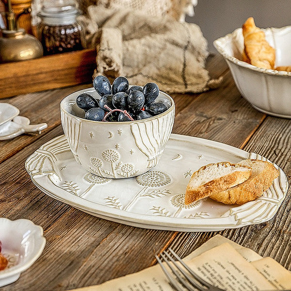 White Garden Dinnerware