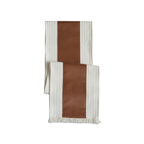 Ribbed Cotton Tassel Runner