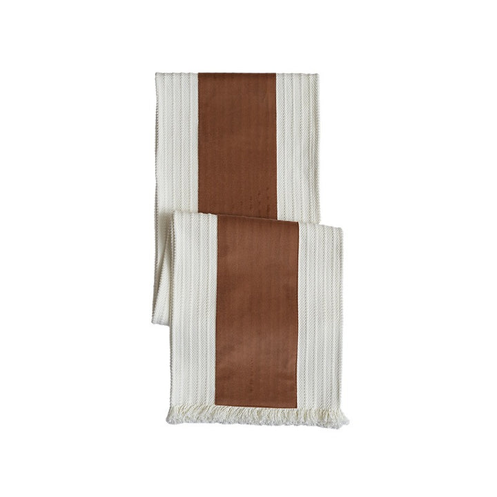 Ribbed Cotton Tassel Runner