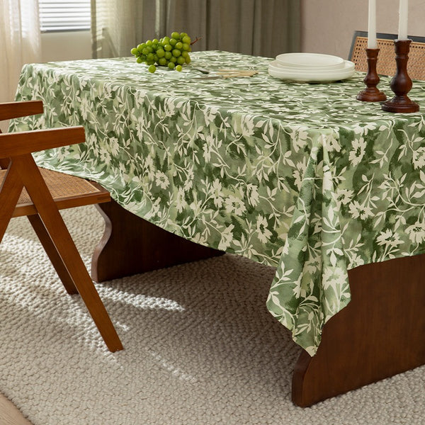 Green Leave Table Cloth