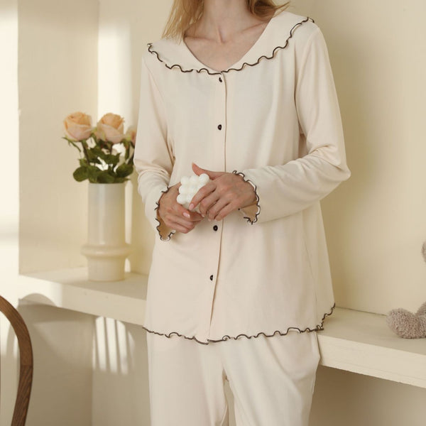 Line By Line Beige Loungewear