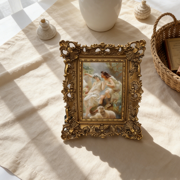 Old World Floral Filigree Frame