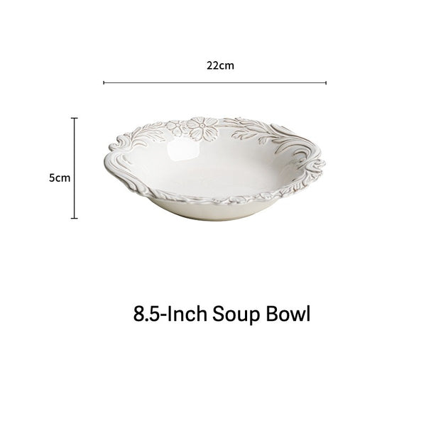 Lunar Flora Embossed Dinnerware