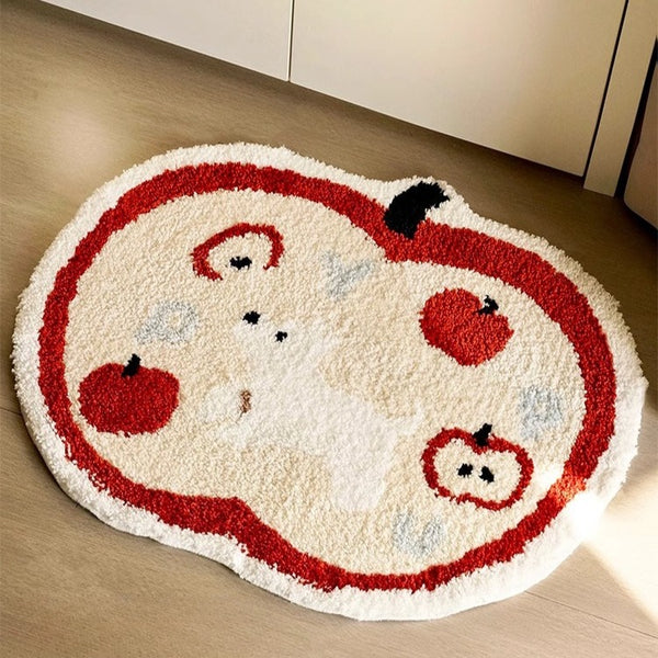 Apple Pup Bath Mat