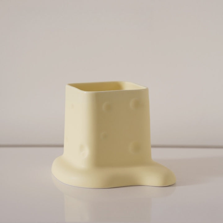 Swiss Cheese Brush Holder